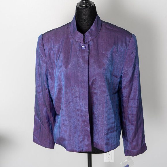 NWT ⭐️host pick⭐️ Nygard collect. iridescent purple jacket - 10P - Picture 2 of 4
